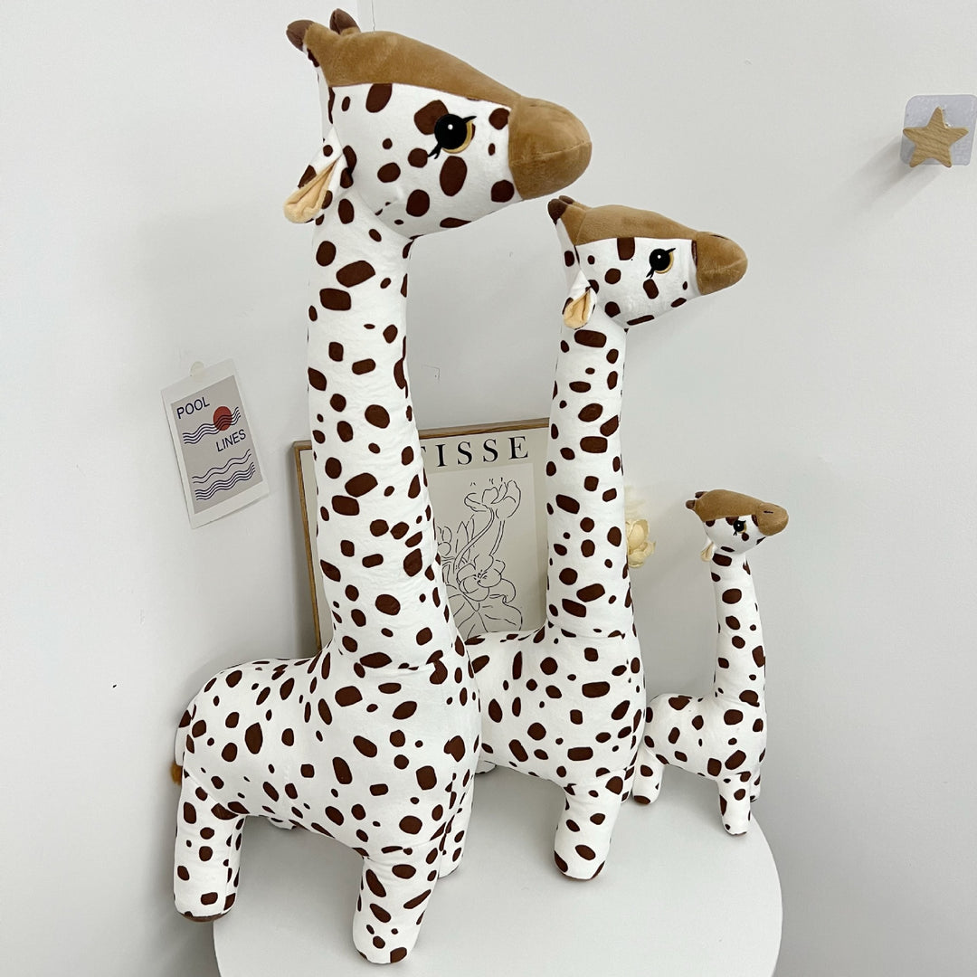 Oversized Plush Giraffe Family Floor Toy