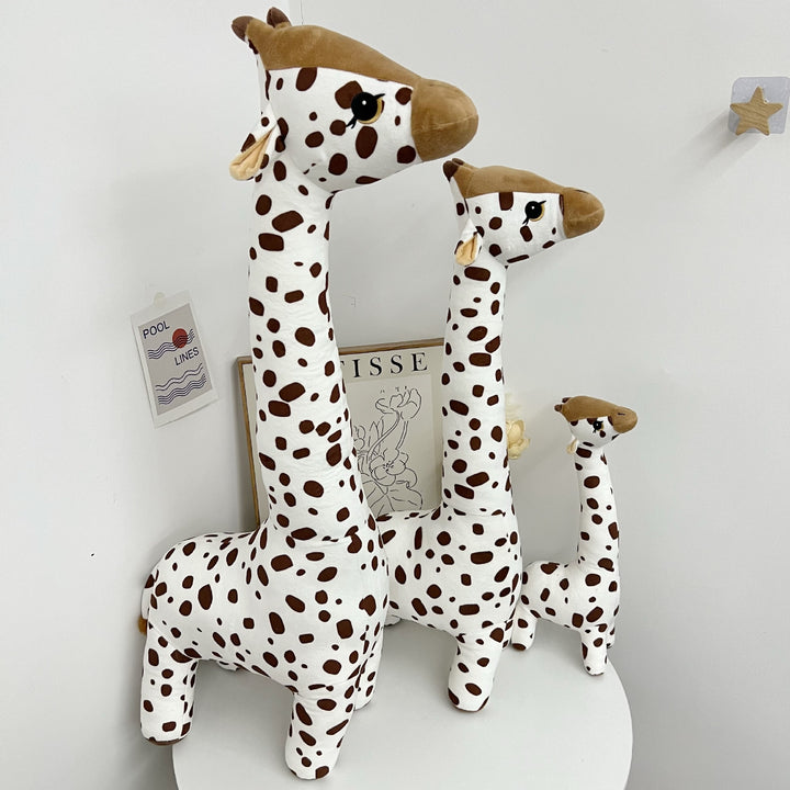Oversized Plush Giraffe Family Floor Toy