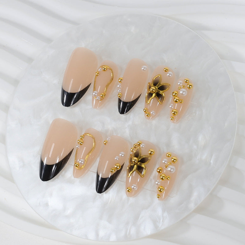 Acrylic nail set with handmade embellishments Kalsten