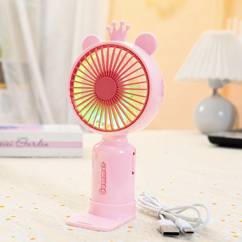 Women's Portable Hand Fan with Cute Ears Kalsten