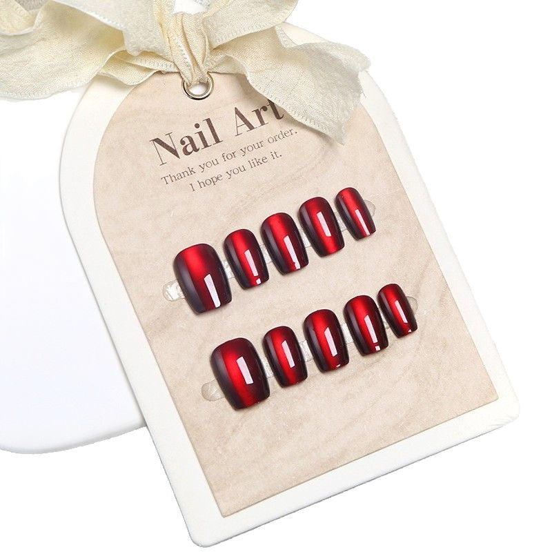Glossy Press-On Nail Set with Elegant Finish Kalsten