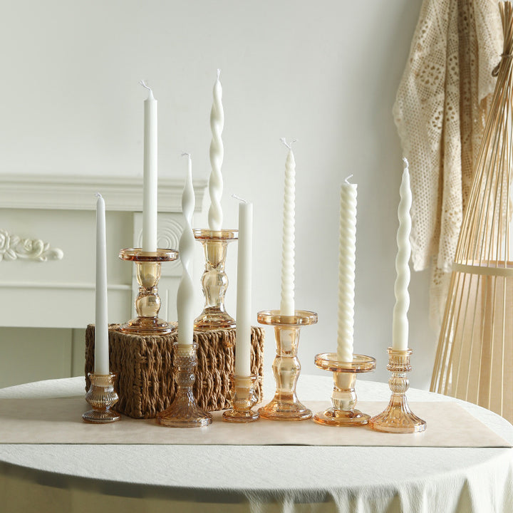 Double-Helix Sculpted Taper Candles Set