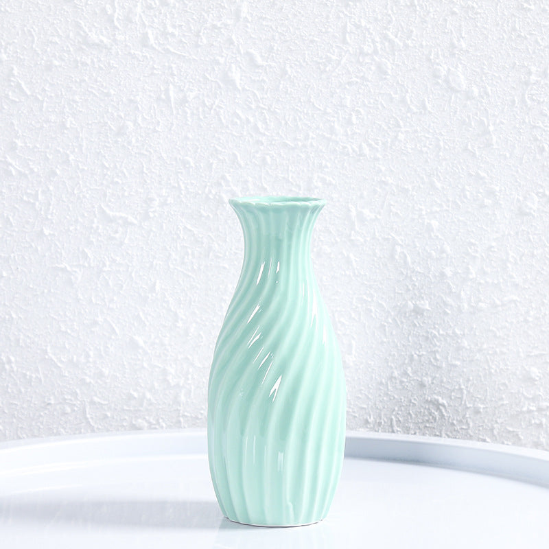 Decorative Spiral Ceramic Flower Vase Kalsten