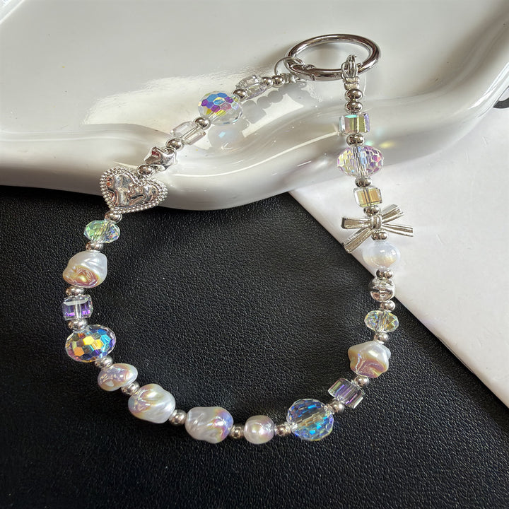 Heart-Shaped Beaded Keychain Kalsten