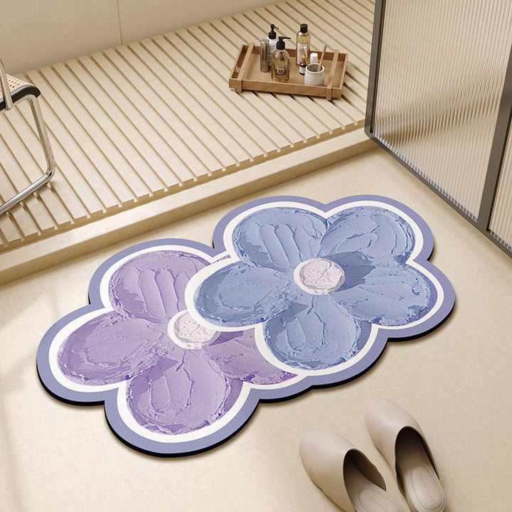 Floral-Shaped Decorative Bath Mat Kalsten