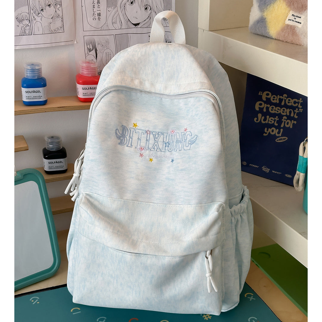 Casual Canvas Backpack with Keychain Kalsten