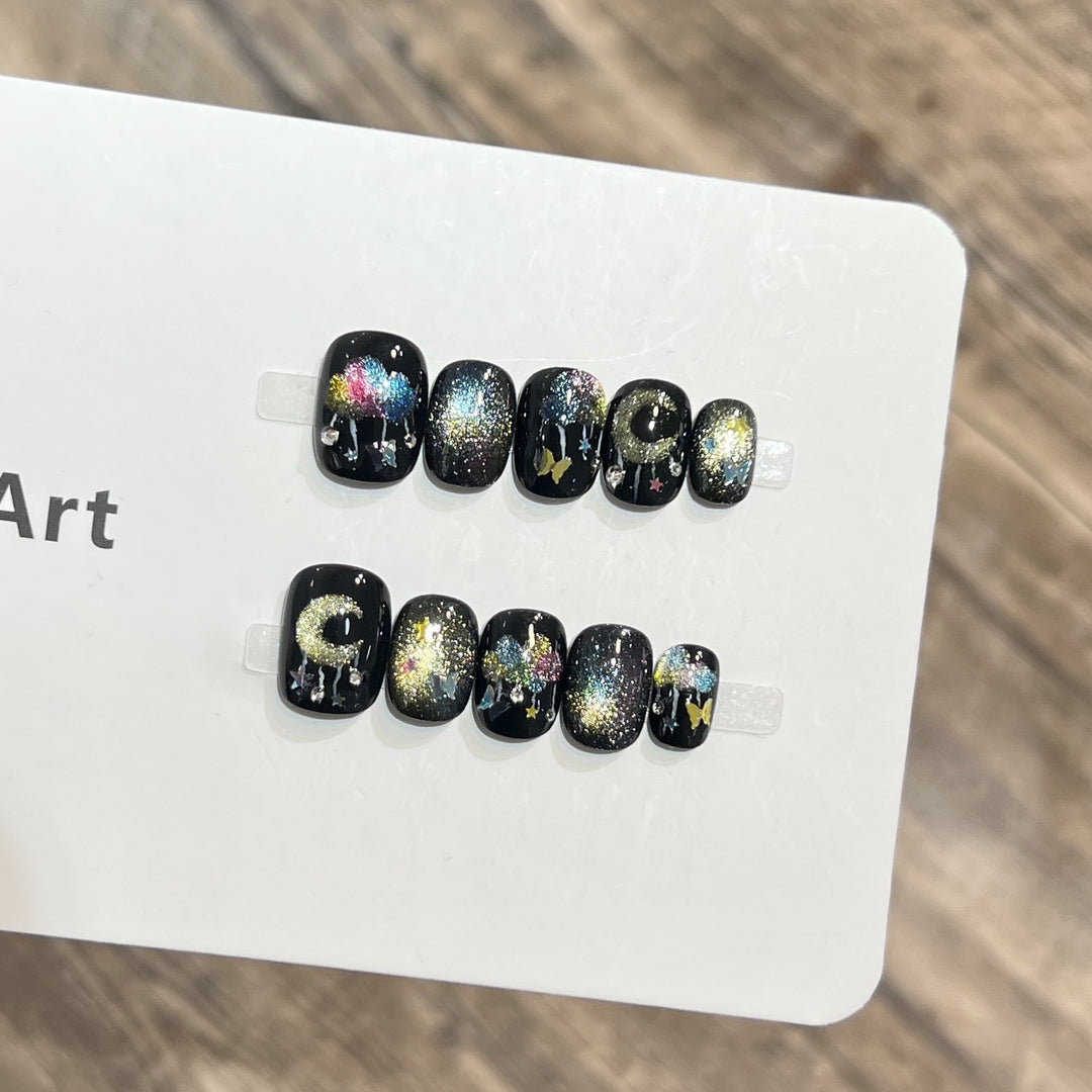 Galaxy-Themed Nail Art Set Kalsten