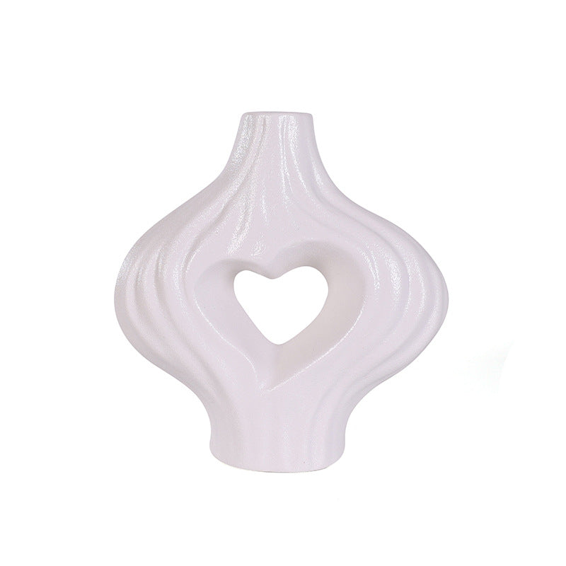 Decorative Heart-Shape Ceramic Vase Kalsten