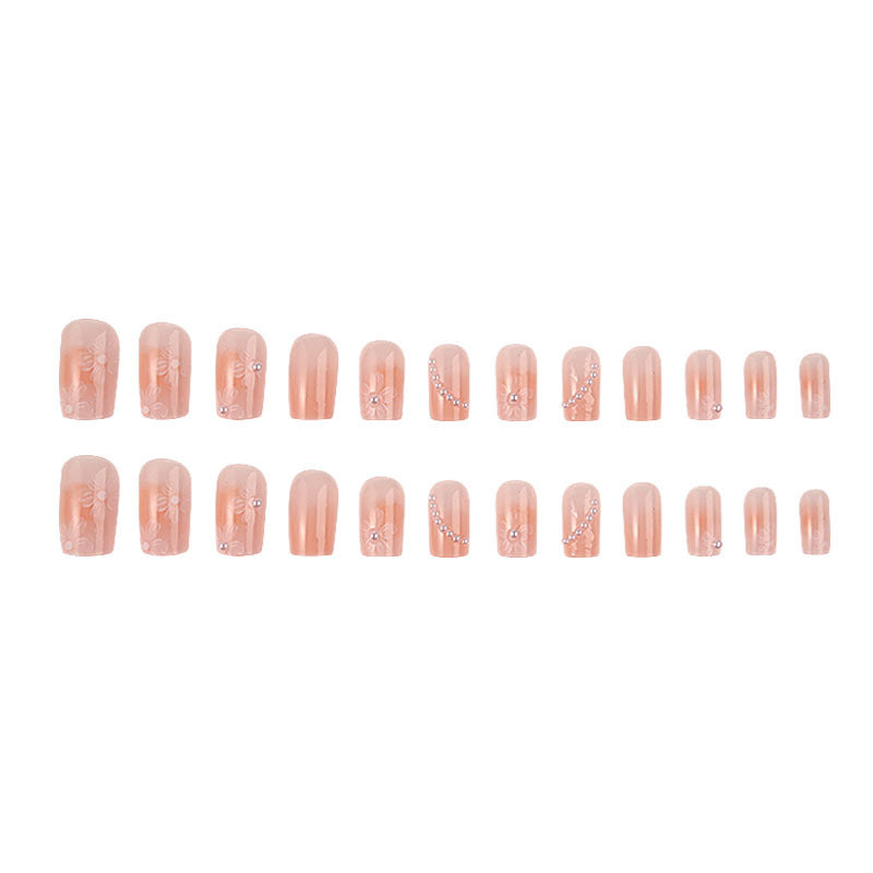 Elegant Floral Decor Press-On Nails