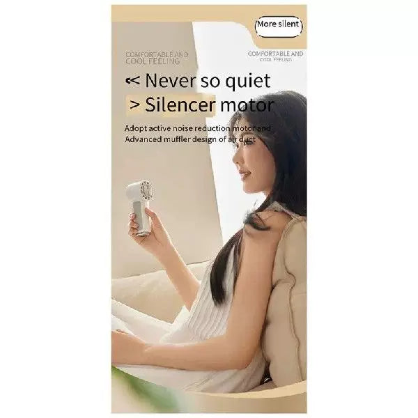 Women's One Size Portable Bladeless Personal Fan with Adjustable Tilt Angle and Silent Motor with Three Speeds Kalsten