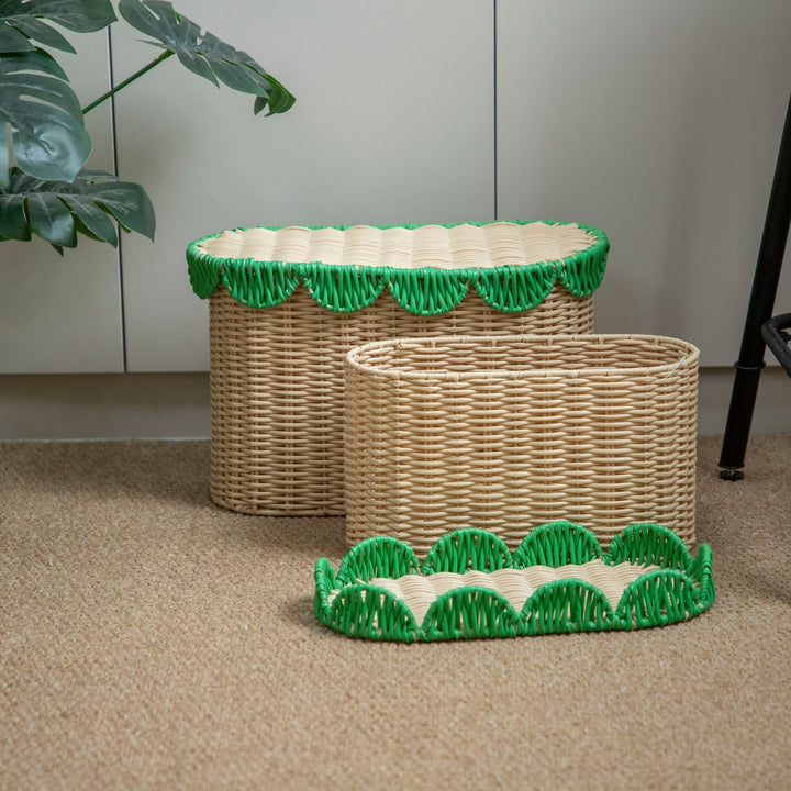 Handcrafted Woven Storage Bins Kalsten