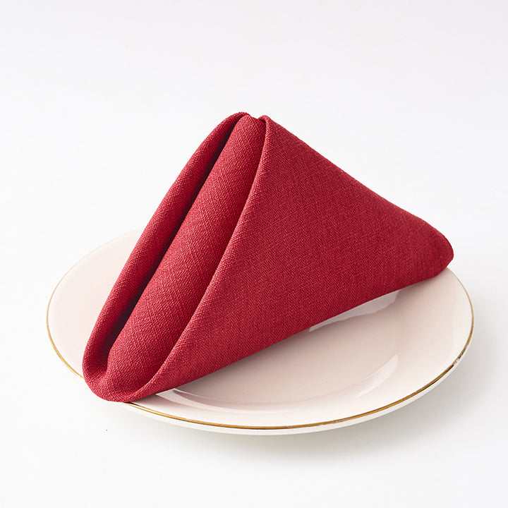 Premium Textured Linen-Blend Dinner Napkin With Hotel-Style Hem
