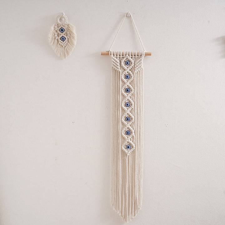 Macrame Decorative Wall Hanging with Eye Design Kalsten