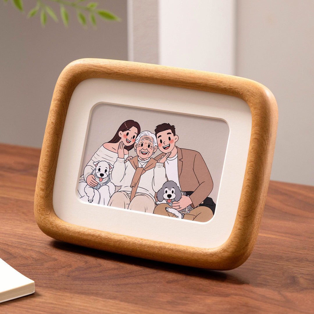 Decorative Wooden Photo Frame for Home Display