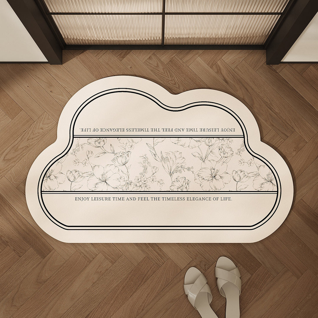 Decorative Floral Shower Mat