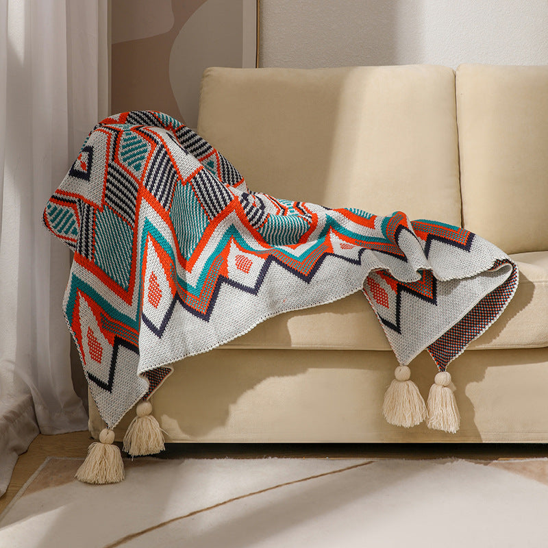 Decorative Knitted Throw Blanket Kalsten
