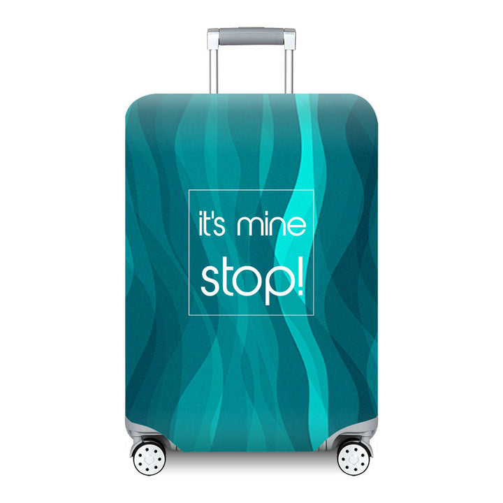 Unisex hard-shell suitcase with modern wave pattern Kalsten