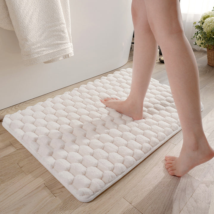 Honeycomb Pattern Bath Mat