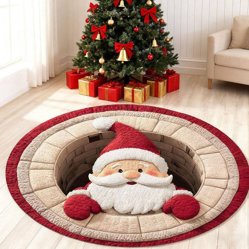 Christmas-Themed Plush Area Rug