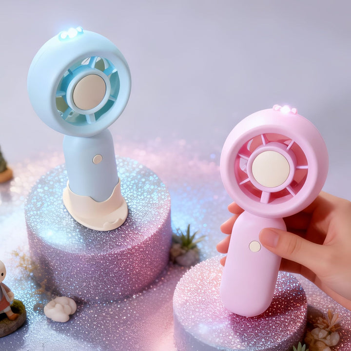 Portable Mini Fan with LED Lighting and USB Charging Function Kalsten