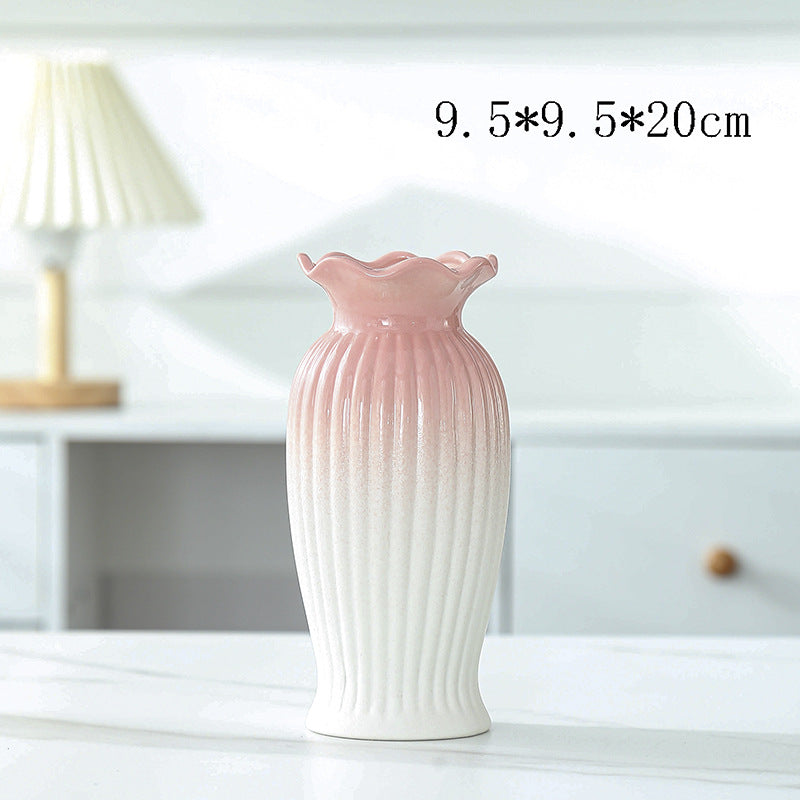 Elegant Floral Design Ceramic Vase Kalsten