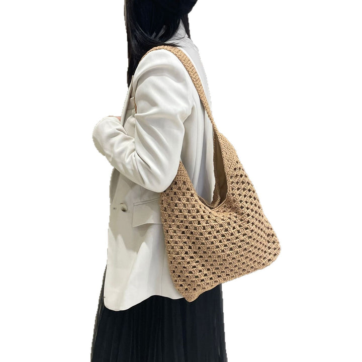 Hand-knotted shoulder bag in crocheted design Kalsten