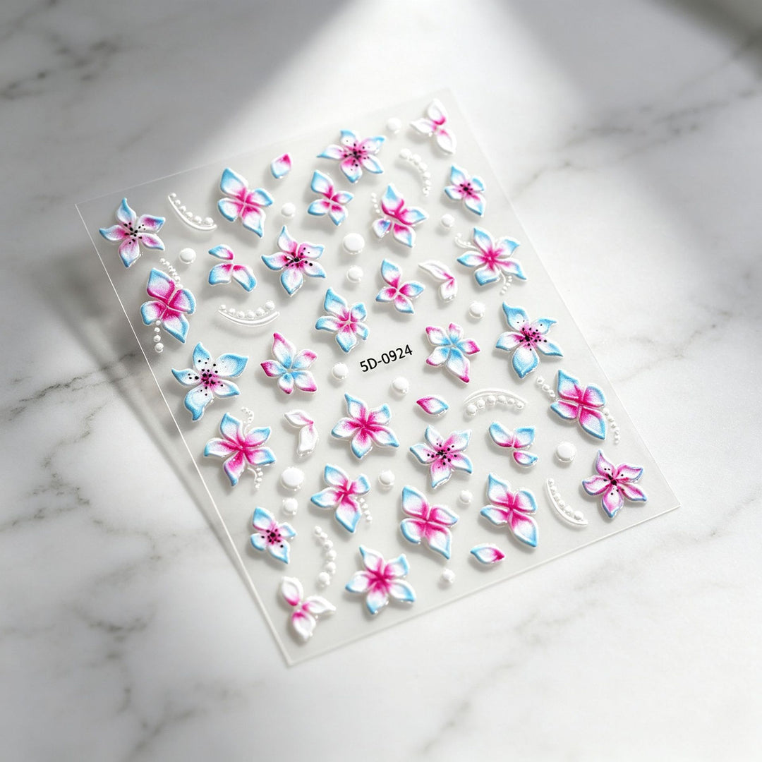 Floral Decorative Nail Art Stickers