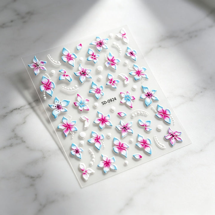 Floral Decorative Nail Art Stickers