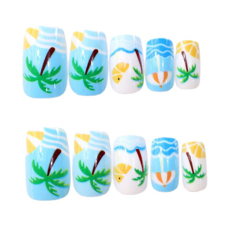 Beach-Themed Decorative Nail Art Kalsten