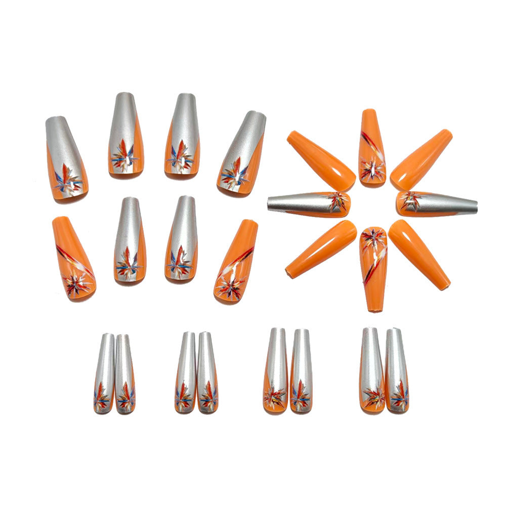 Artificial nails with glitter and metallic accents Kalsten