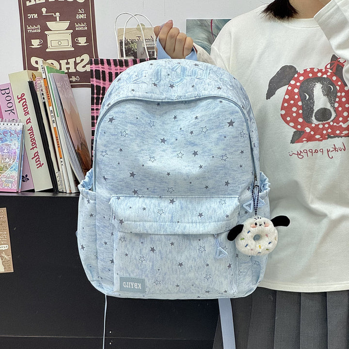 Star-Printed Casual Backpack Kalsten