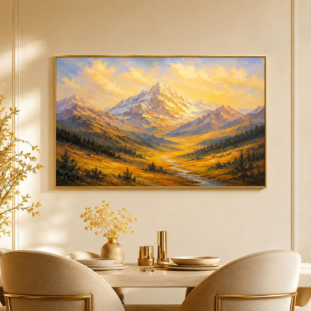 Mountain Landscape Canvas Wall Art for Interiors