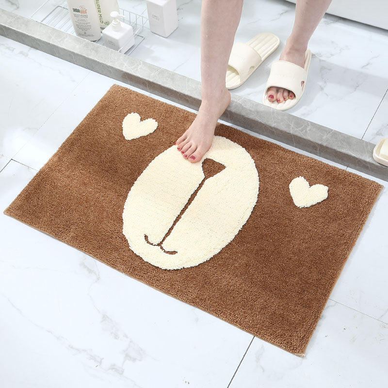 Cat-Themed Memory Foam Bath Mat for Bathroom