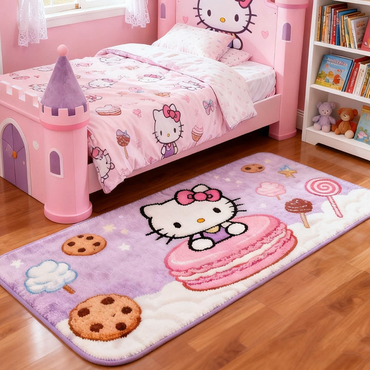 Cartoon-Themed Plush Area Rug