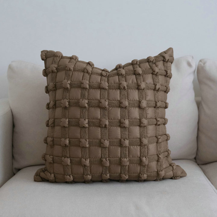 Textured Woven Accent Cushion for Living Room