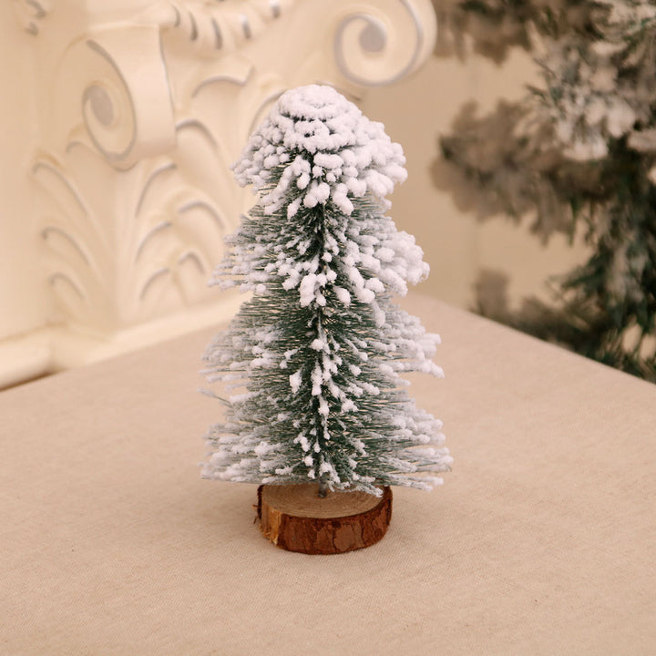 Miniature Snow-Covered Christmas Tree Decoration Kalsten