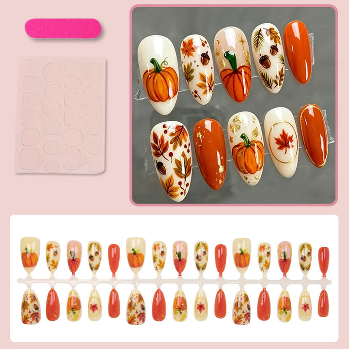 Artificial nail set with autumn motifs Kalsten