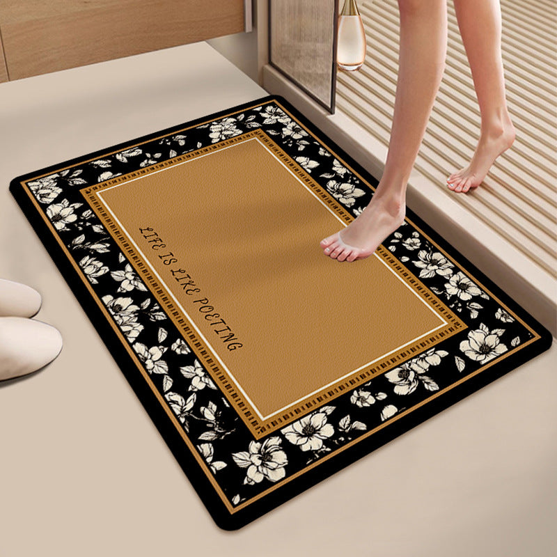 Inspirational Quote Bathroom Mat