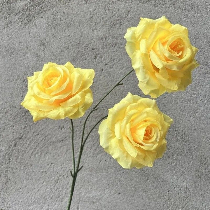 Lifelike Artificial Rose Stem Bouquet