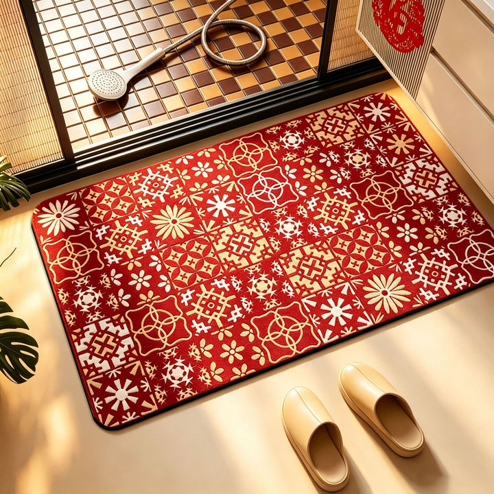 Geometric Patterned Anti-Fatigue Bath Mat Kalsten
