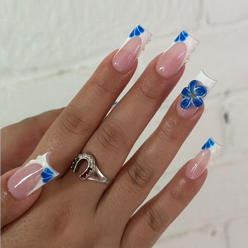 Decorative Floral Press-On Nails Set Kalsten
