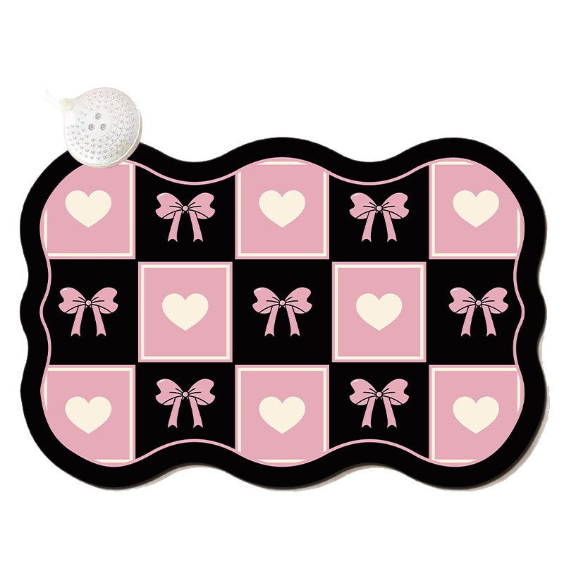 Decorative Bow-Shaped Bath Mat Kalsten
