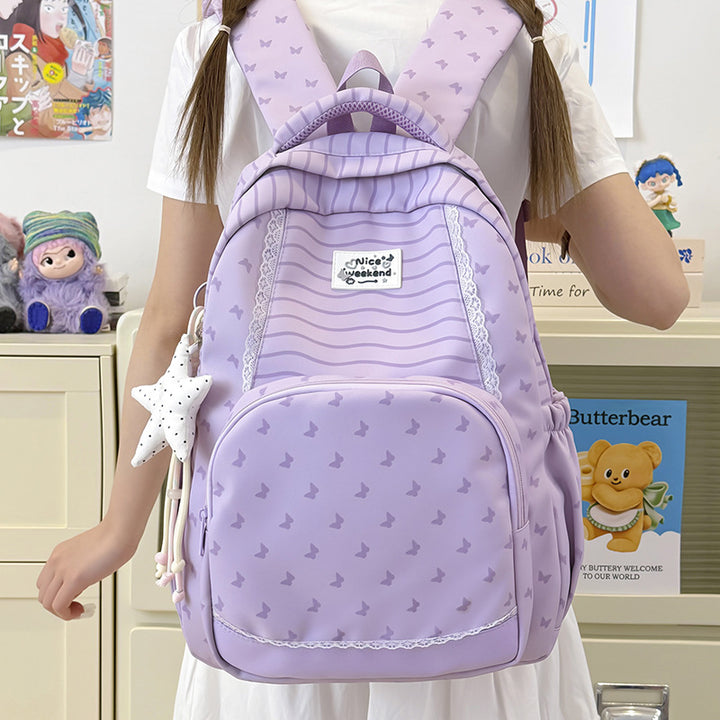 Playful Butterfly-Themed School Backpack Kalsten