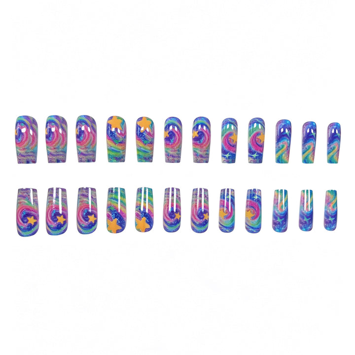 Artistic Glittery Nail Art Enhancements Kalsten