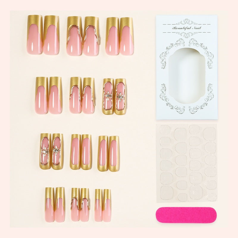 Nail set with glamorous decorations and elegant accents Kalsten