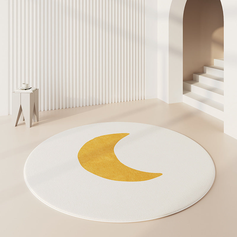 Round Graphic Area Rug Kalsten