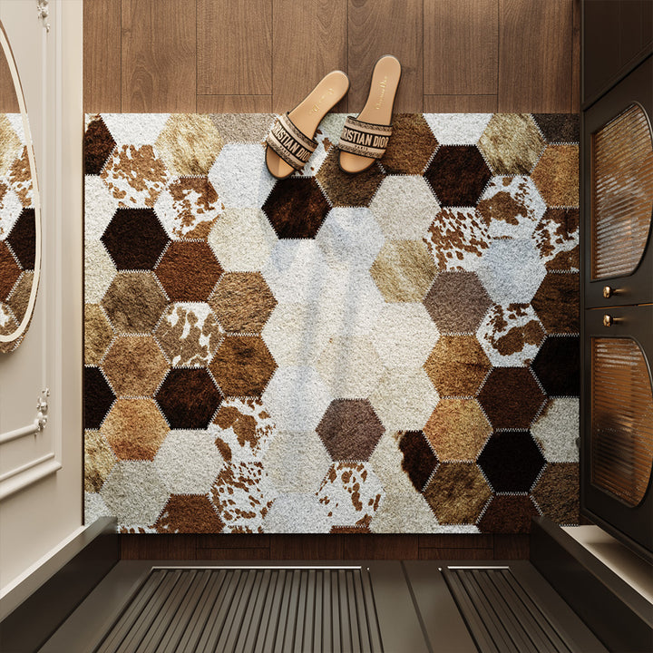 Hexagon Patterned Area Mat