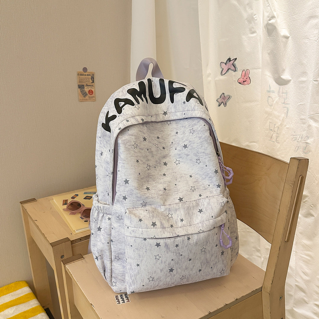 Casual Star-Embellished Backpack Kalsten