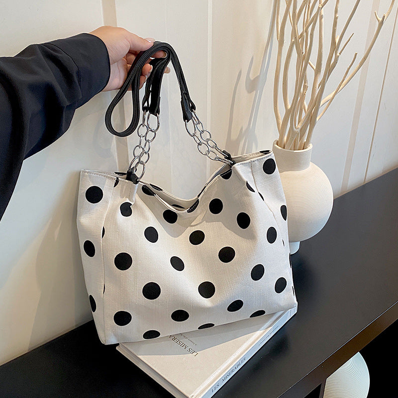 Stylish Polka Dot Tote