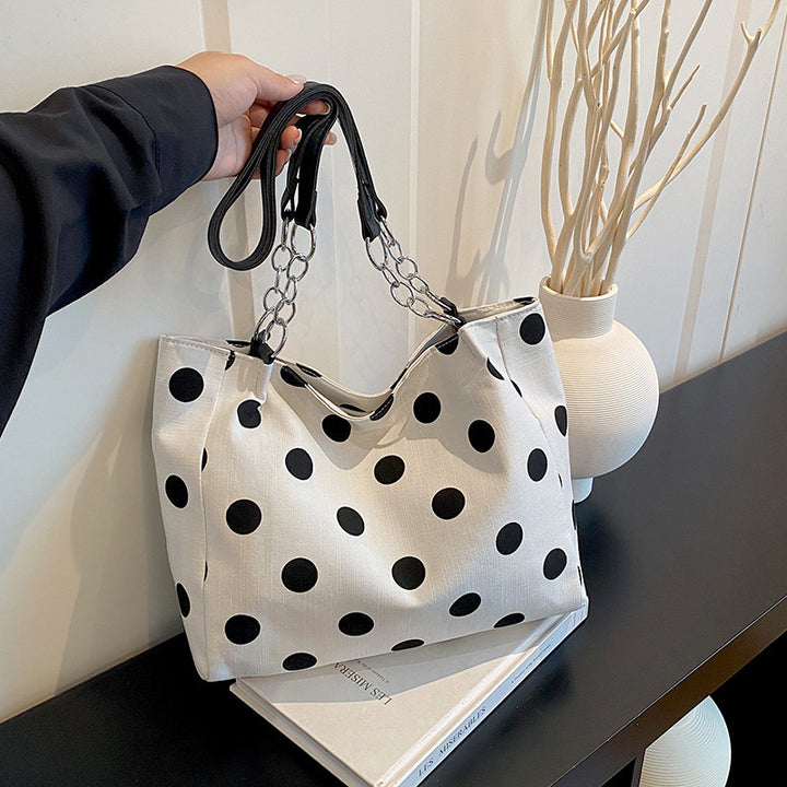 Stylish Polka Dot Tote